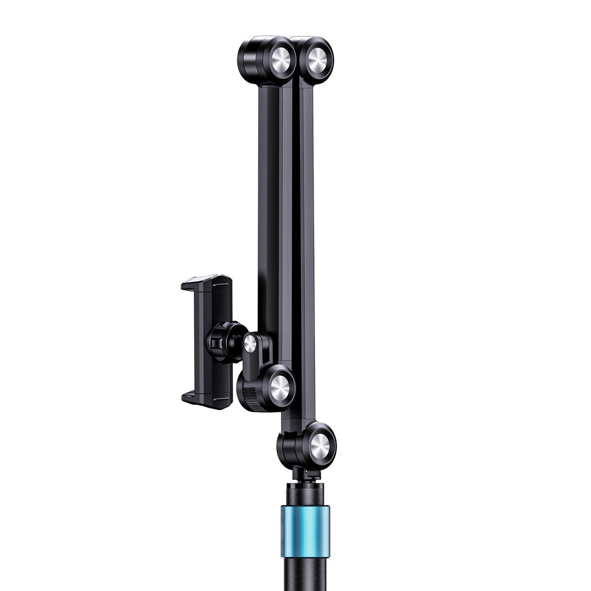 TODO 4 - 7" Mobile Phone Live Stream Floor Stand Mount Holder - Black