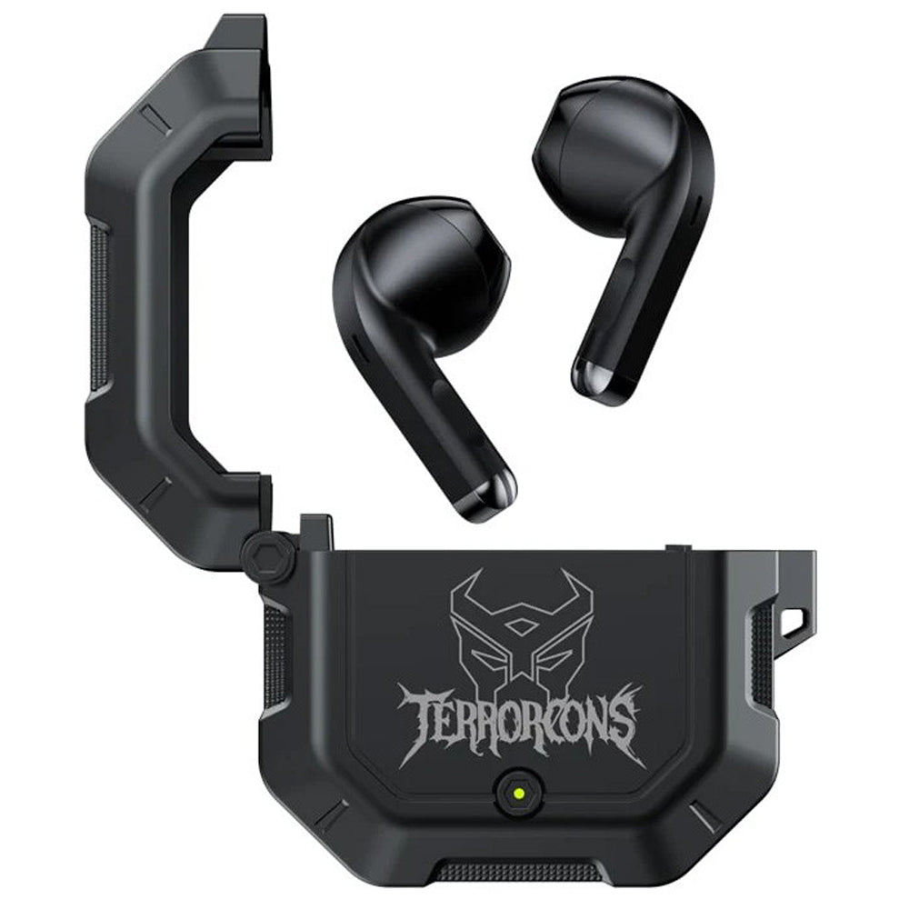 Transformers TWS Wireless Earbud Earphones Bluetooth V5.3 Noise Reduction TF-T12 - Black