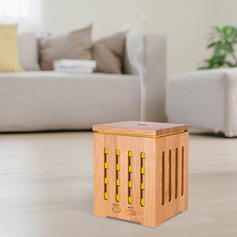 TODO 200Ml Humidifier Aromatherapy Diffuser Ultrasonic 7 Colour Led - Bamboo