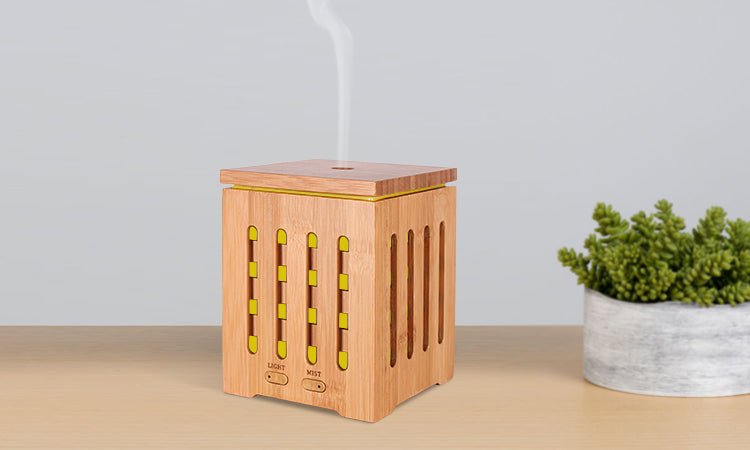 TODO 200Ml Humidifier Aromatherapy Diffuser Ultrasonic 7 Colour Led - Bamboo