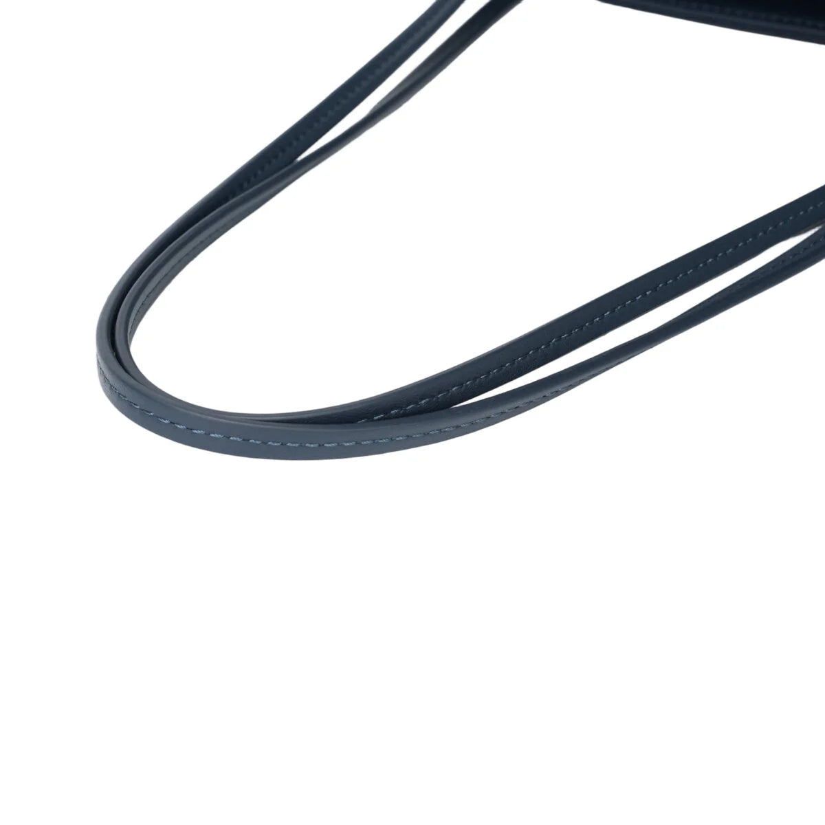 BAMEI Goatskin Leather Trapezoid Shoulder Bag - Navy