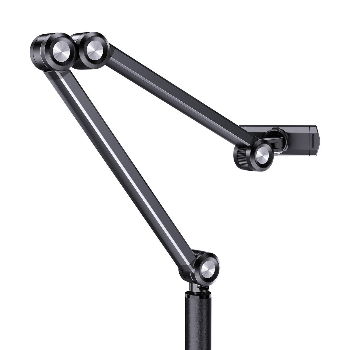 TODO 4 - 7" Mobile Phone Live Stream Floor Stand Mount Holder - Black