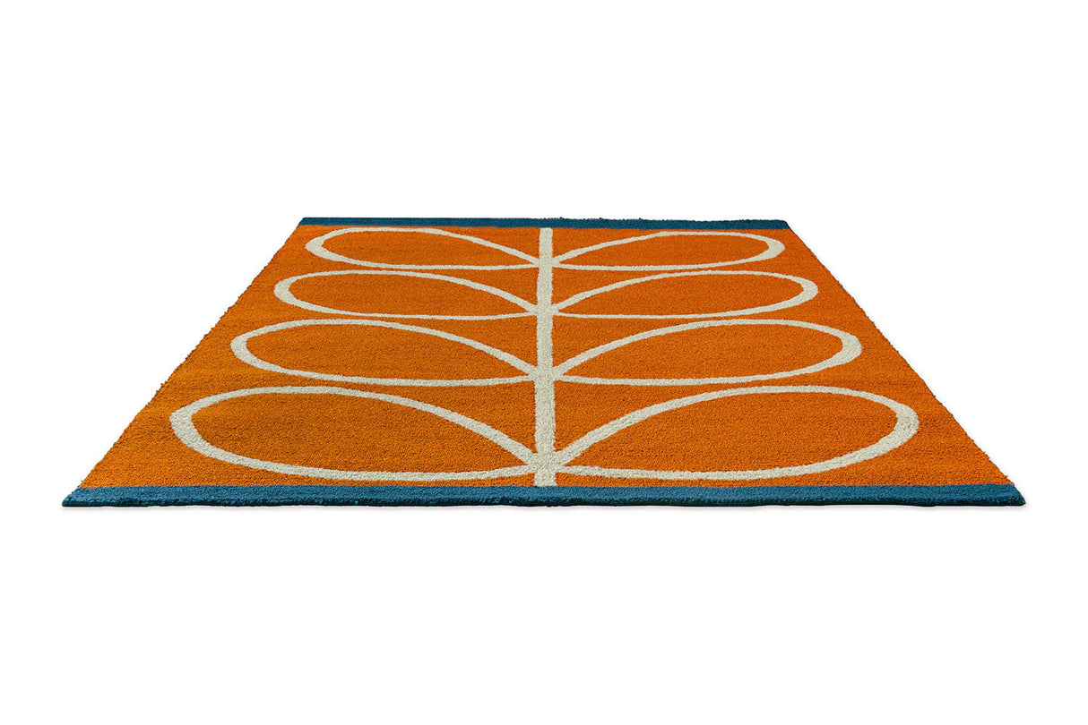 Orla Kiely Linear Stem Orange 464403 Outdoor Rug