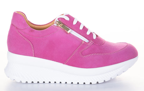 Bosccolo Womens Sneakers With Zipper - Pink