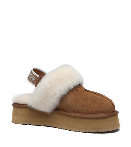 Australian Shepherd UGG Waffle Platform - Chestnut