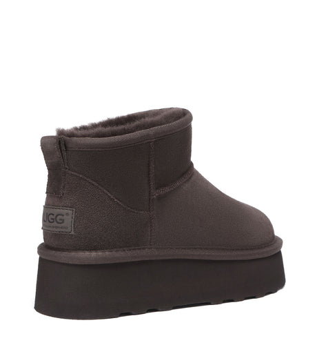 Australian Shepherd UGG Thick Bottom Ronnie - Chocolate