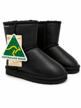 Australian Leather Ugg Mini Leather - Black - AU4