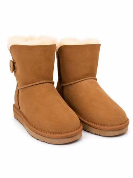 Australian Leather Ugg 1Button Sheepskin - Chestnut - AU6