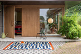 Orla Kiely Stripy Stem Azure 464308 Outdoor Rug