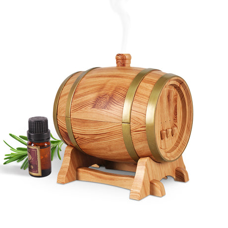 TODO 350Ml Bluetooth Speaker Humidifier Aromatherapy Diffuser Ultrasonic Led + Essential Oil - Oak Wood