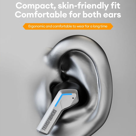 Transformers TWS Wireless Earphones Bluetooth V5.3 Rechargeable TF-T06 - Yellow