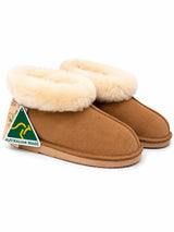 Australian Leather Ugg Classic Fur Cuff - Chestnut - AU13-14