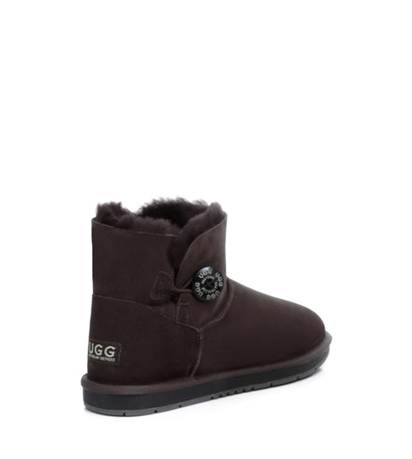 Australian Shepherd UGG Mini button - Chocolate