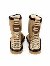 Australian Leather Ugg Mini Stripe Uggs - Natural - AU4