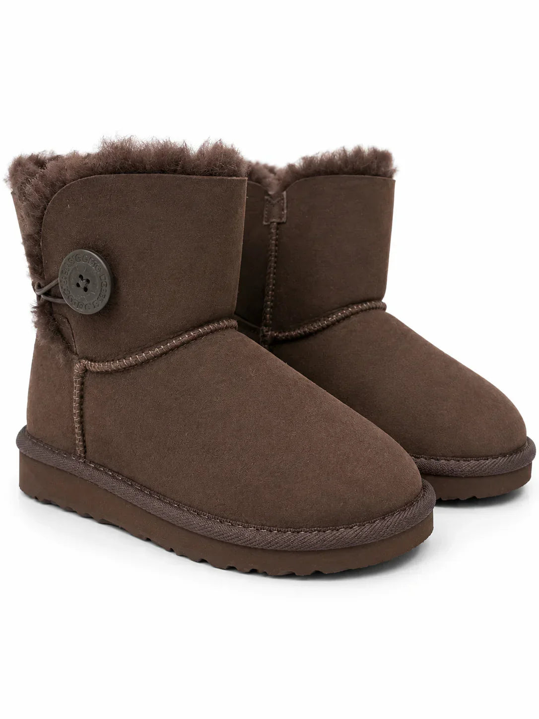Australian Leather Ugg 1Button Sheepskin - Chocolate - AU5
