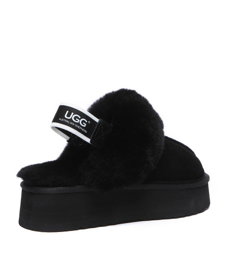 Australian Shepherd UGG Waffle Platform - Black