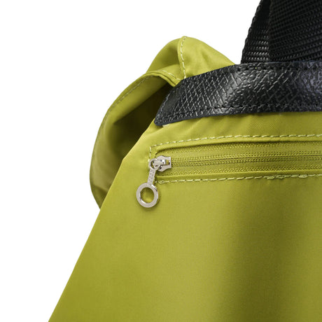 BAMEI Water-Resistant Ballistic Nylon Drawstring Backpack with Dual Front Pockets - Avocado