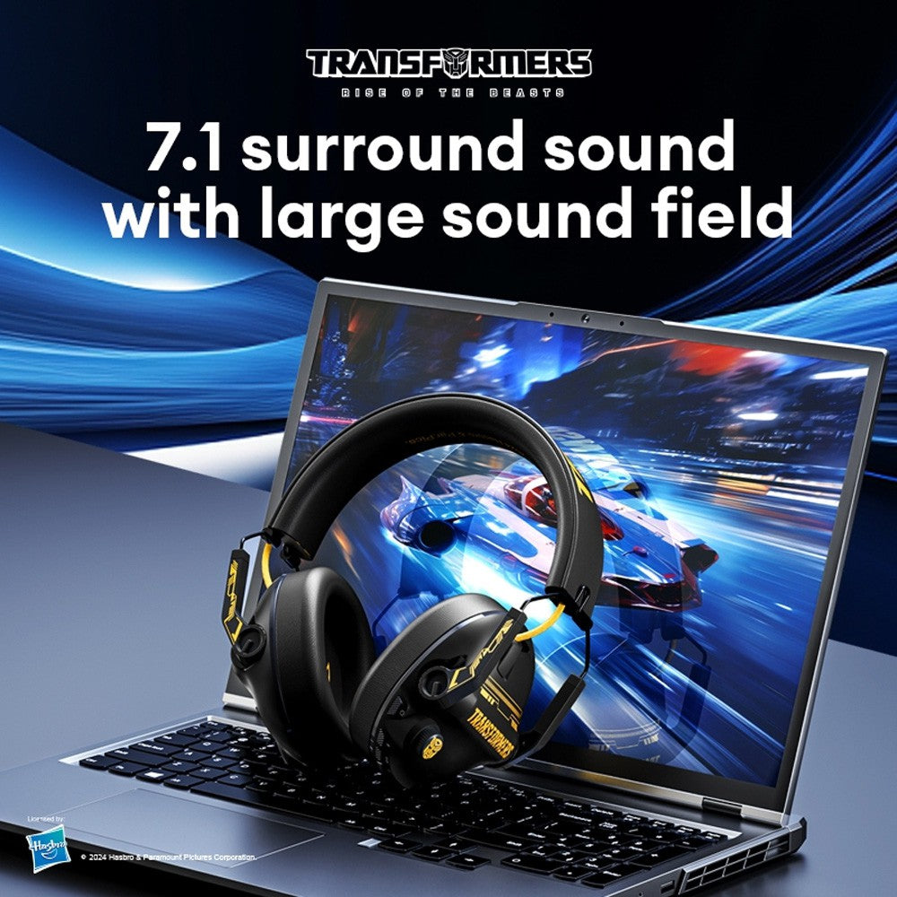 Transformers Wireless Bluetooth Gaming Headset TF-G03 4.2V 1200mAh Rechargeable - Silver Grey