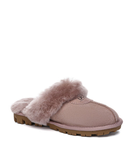 Australian Shepherd UGG Waffle Slipper - Dawn Pink