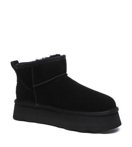 Australian Shepherd UGG Thick Bottom Ronnie - Black