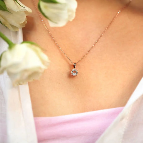 Krystal Couture Solitaire Pendant Necklace Embellished with SWAROVSKI Crystals