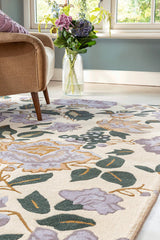 Laura Ashley Wendling Floral Heather Purple 083104 Rug