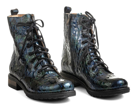 Bosccolo Womens Boots - Green Croco