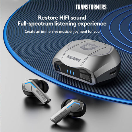 Transformers TWS Wireless Earphones Bluetooth V5.3 Rechargeable TF-T06 - Yellow