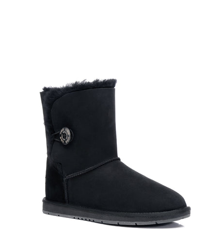 Australian Shepherd UGG Short button - Black