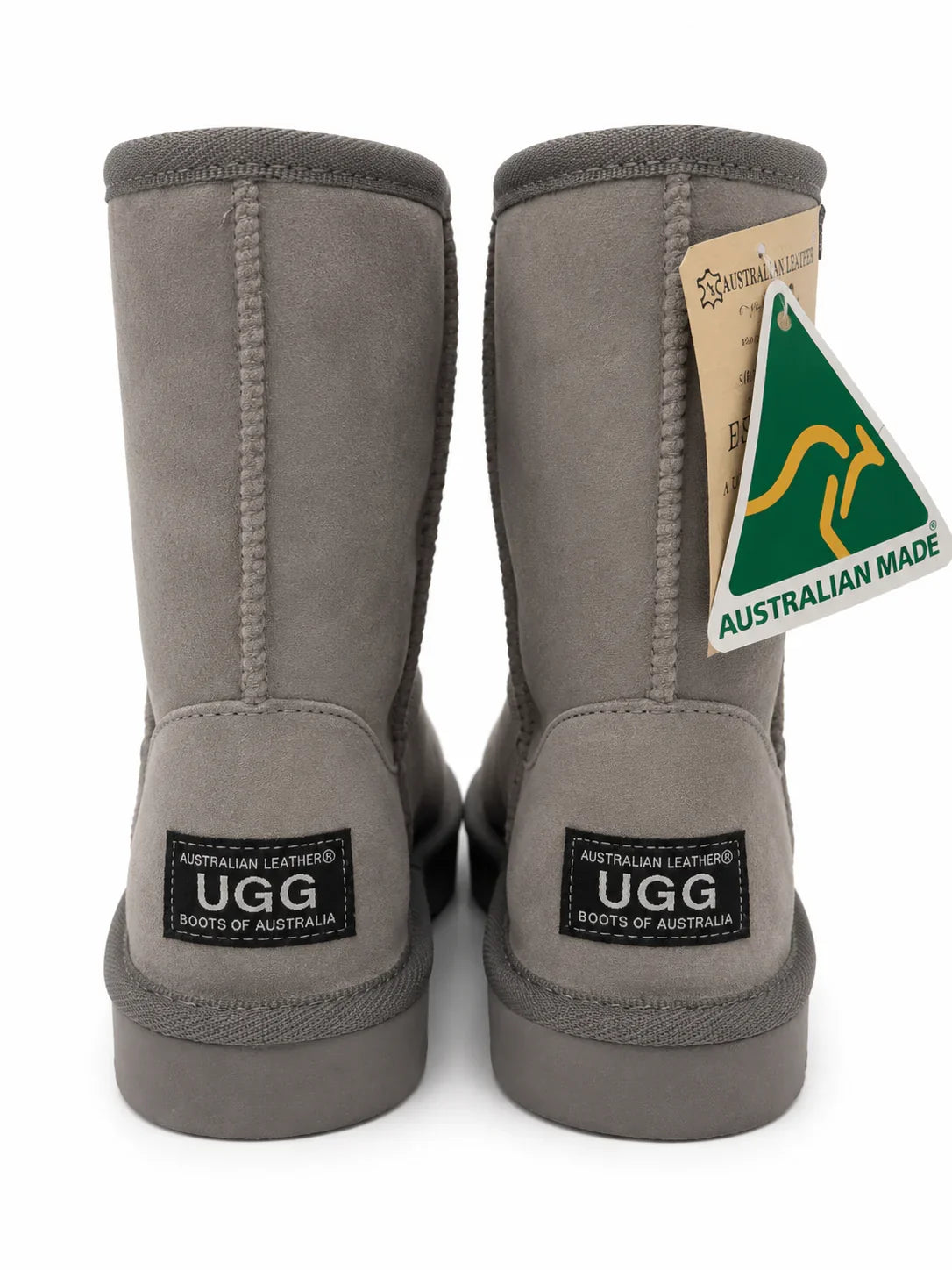 Australian Leather Ugg Classic Short - Grey - AU12