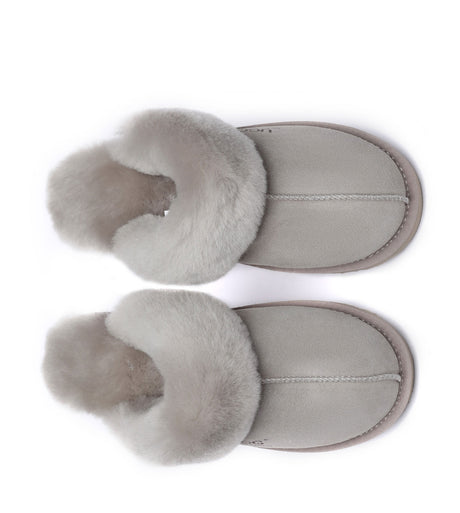 Australian Shepherd UGG Muffin Slipper Special - Goat Grey