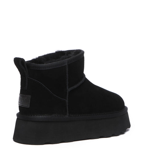 Australian Shepherd UGG Thick Bottom Ronnie - Black