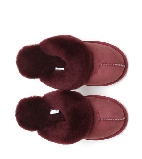 Australian Shepherd UGG Waffle Slipper - Sangria