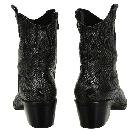 Bosccolo Womenscowgirl Boots - Grey Python