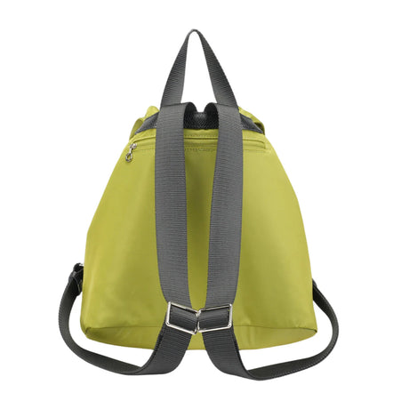 BAMEI Water-Resistant Ballistic Nylon Drawstring Backpack with Dual Front Pockets - Avocado