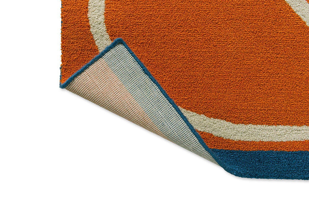 Orla Kiely Linear Stem Orange 464403 Outdoor Rug